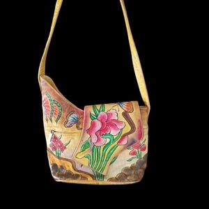 Floral Hand-Painted Women's Bag
